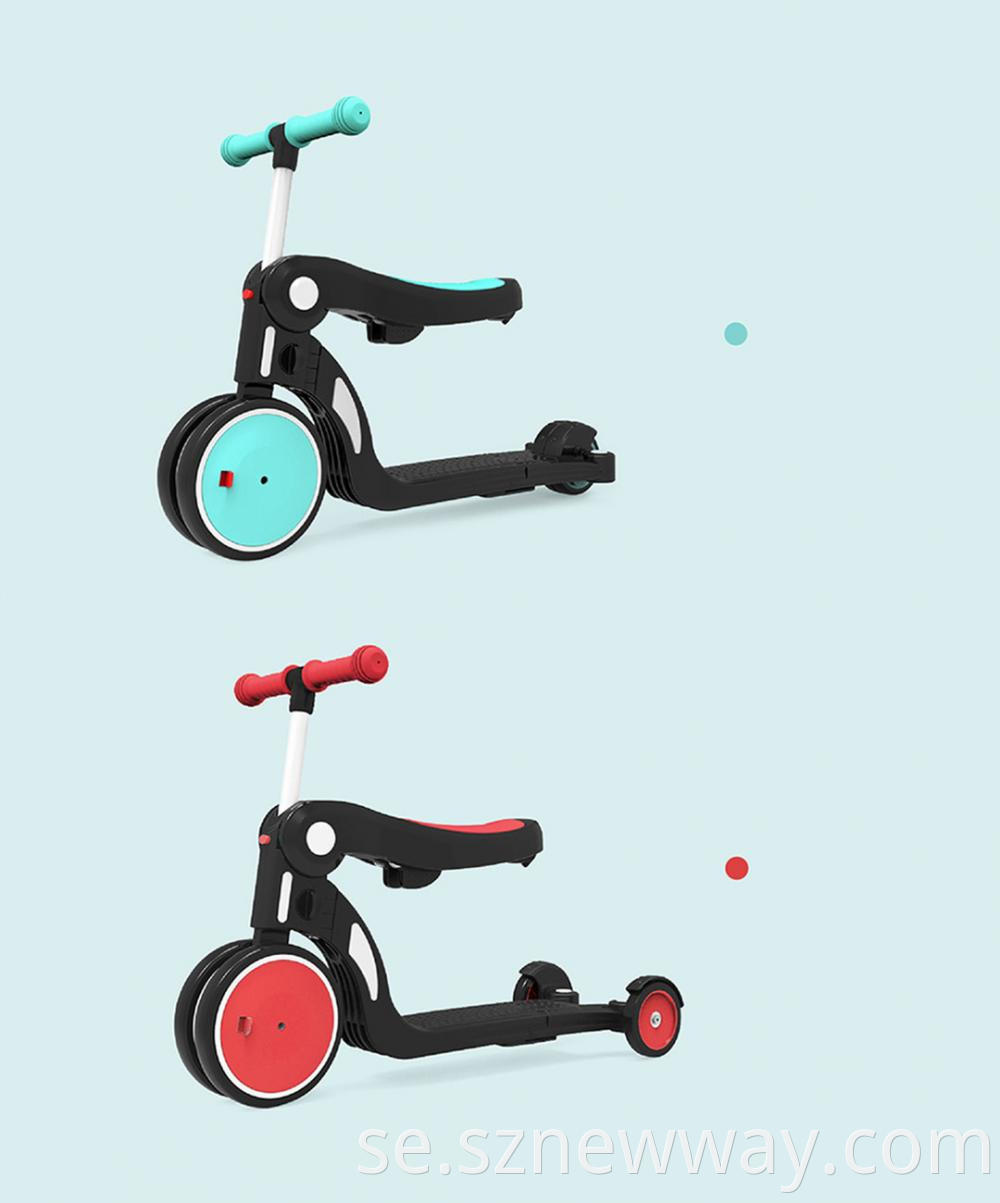 Xiaomi Bebehoo Multi Function 5 In 1 Foldding Children Tricycle